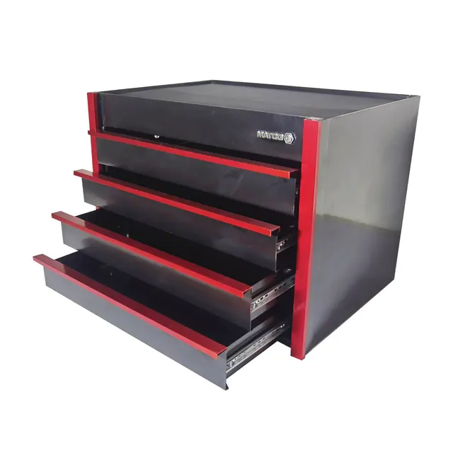 MINI TOOLBOX, BLACK WITH RED TRIM