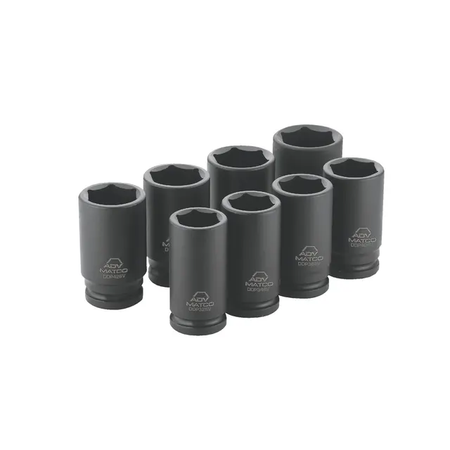 3/4" DRIVE 8 PIECE METRIC 6 POINT DEEP ADV IMPACT SOCKET SET