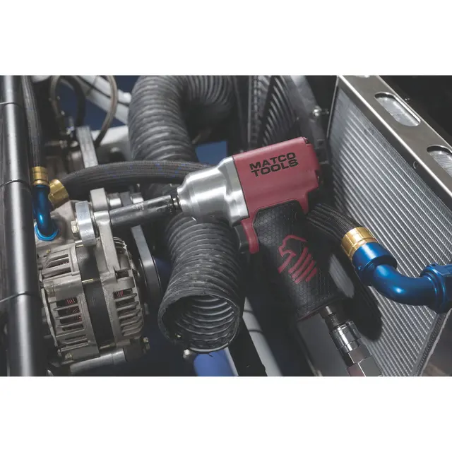 3/8" DRIVE PNEUMATIC IMPACT WRENCH - BURGUNDY