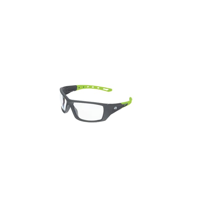 VERATTI® SPECTRUM™ ANTI-FOG GRAY/GREEN FRAMES WITH CLEAR LENSES SAFETY GLASSES
