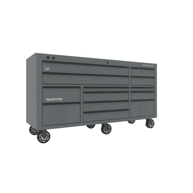 75" x 25" TRIPLE-BAY 2s SERIES TOOLBOX (THUNDERSTORM GRAY/BLACK)