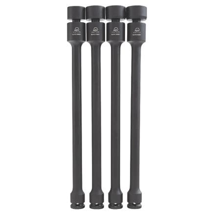4 PIECE 3/8" DRIVE METRIC 6 POINT ADV IMPACT LONG UNIVERSAL EXTENSION SET
