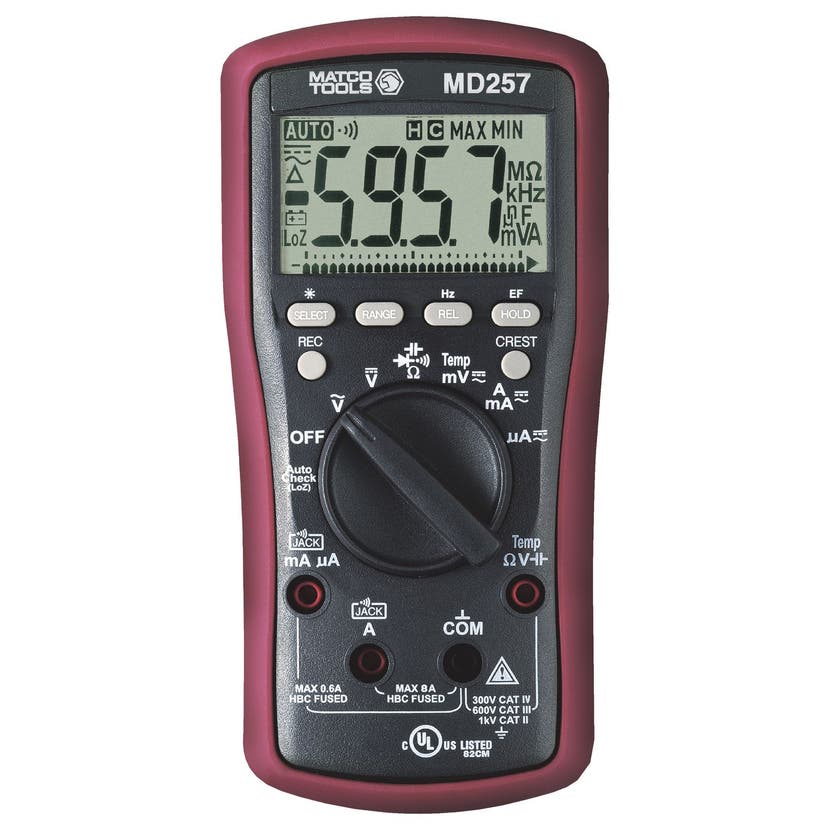 MATCO TECH DIGITAL MULTIMETER MD257 Matco Tools