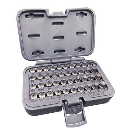 40 PIECE 1/4" DRIVE STUBBY DRIVER SET