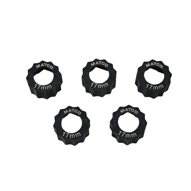 5 PIECE 16MM HEX GRIP EXTRACTOR RING