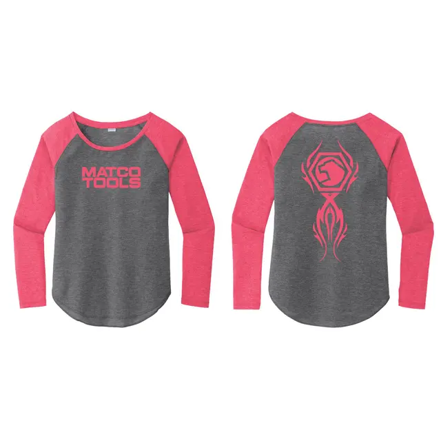 RASPBERRY RAGLAN TEE - S