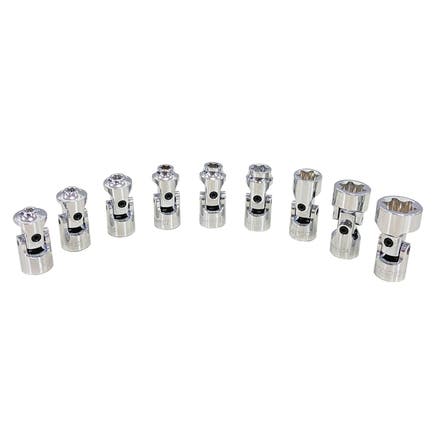 9 PIECE 1/4" DRIVE INVERTED TORX® STUBBY UNIVERSAL SOCKET SET