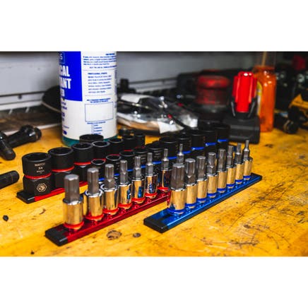 8 PIECE 3/8" DRIVE SAE Socket OPTI-GRIP Extractor Set with Foreign Object Removal Pusher Rod