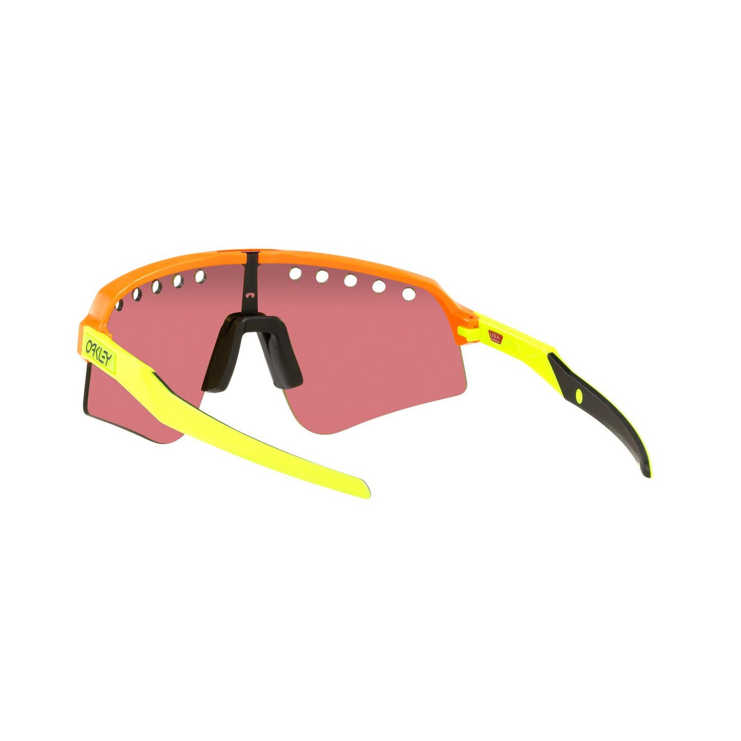 OAKLEY® SUTRO LITE SWEEP MATTE ORANGE/TENNIS BALL YELLOW WITH PRIZM™ TRAIL TORCH VENTED LENSES