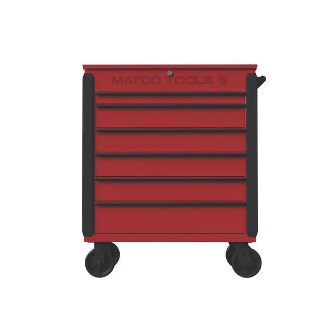 JAMESTOWN SERVICE CART 480 SERIES FIRE RED WITH BLACK TRIM JSC480RB