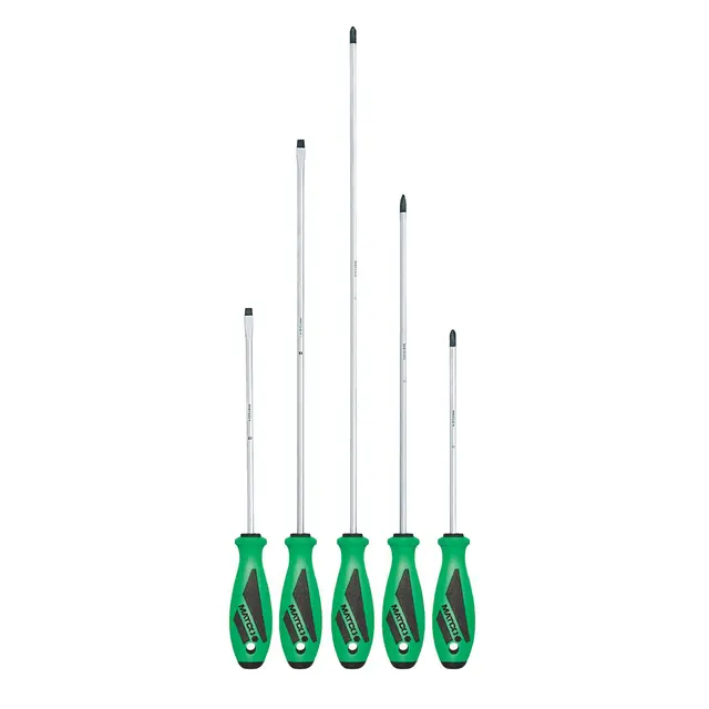 5 PIECE TOP TORQUE II™ XL SCREWDRIVER SET - GREEN