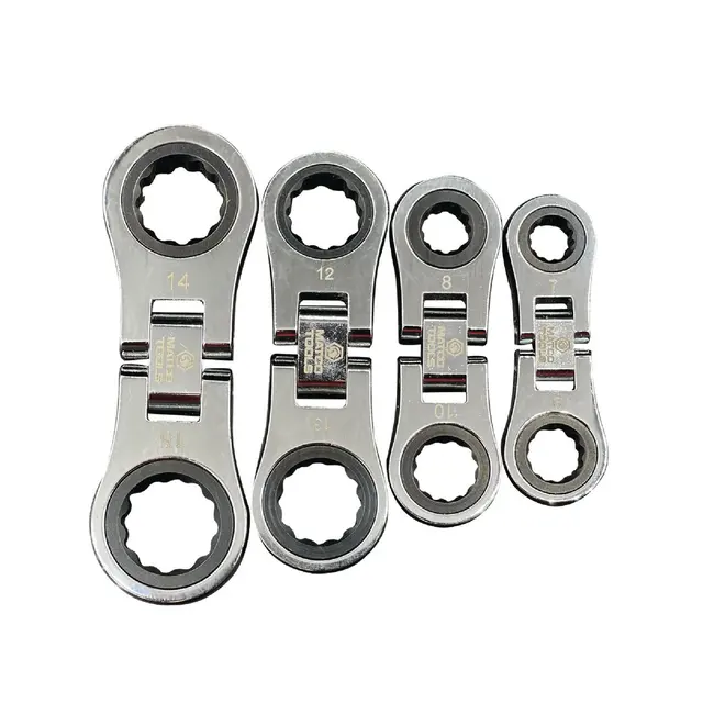 4 PIECE METRIC FLEX FINGER RATCHET WRENCH SET