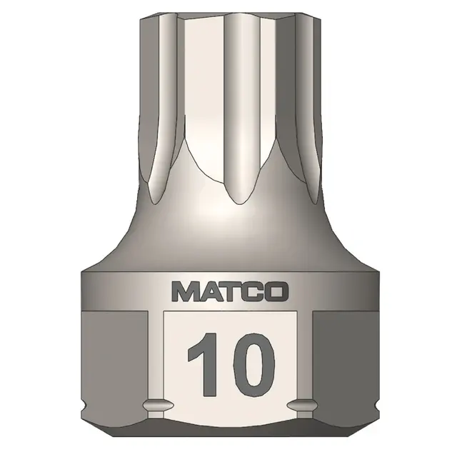 3/8" AND 17MM DUAL DRIVE METRIC OPTI-GRIP HEX BIT 10MM
