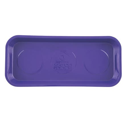 RECTANGULAR MAGNETIC PARTS TRAY 6-1/4" x 14-1/8" - PURPLE