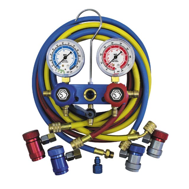 DUAL ALUMINUM R134A AND R1234YF GAUGE SET 72" HOSES AC89773 Matco Tools