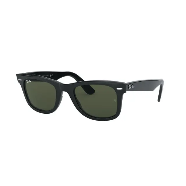RAYBAN ORIGINAL WAYFARER CLASSIC BLACK WITH GREEN LENSES
