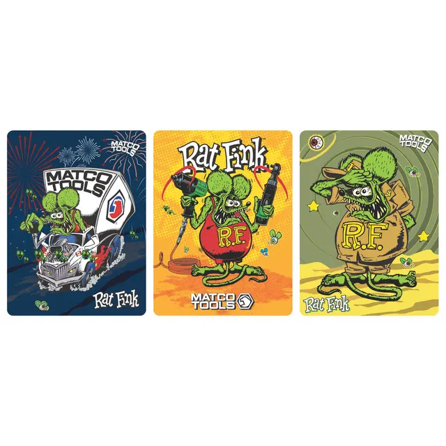 RAT FINK -3 PIECE METAL SIGN