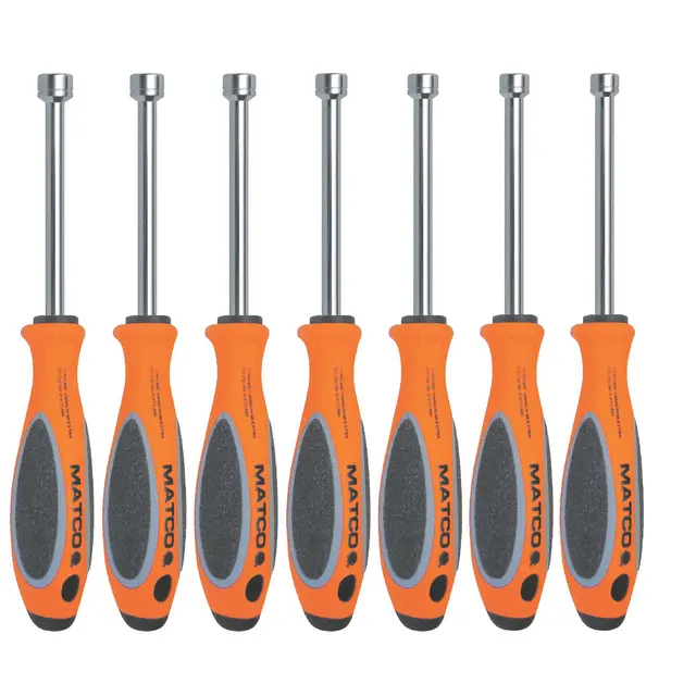 7 PIECE SAE TOP TORQUE II 3" BLADE NUTDRIVER SET