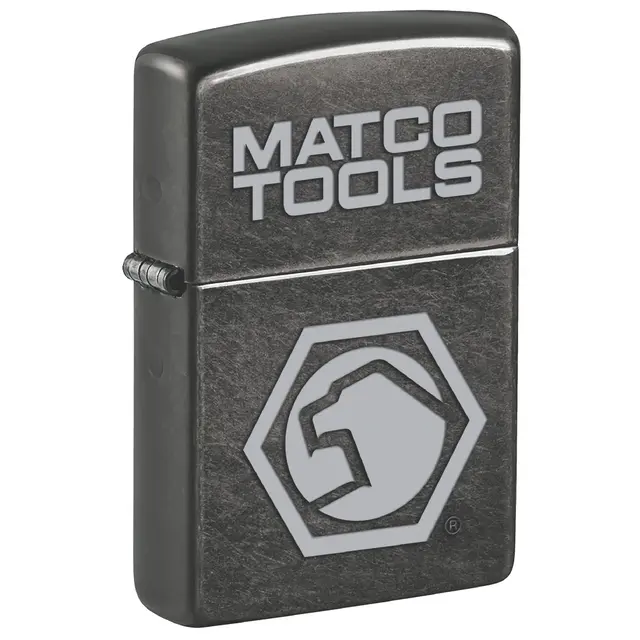 ANTIQUE SILVER LOGO ZIPPO