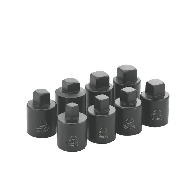 1/2" DRIVE 8 PIECE SAE PIPE PLUG ADV IMPACT SOCKET SET