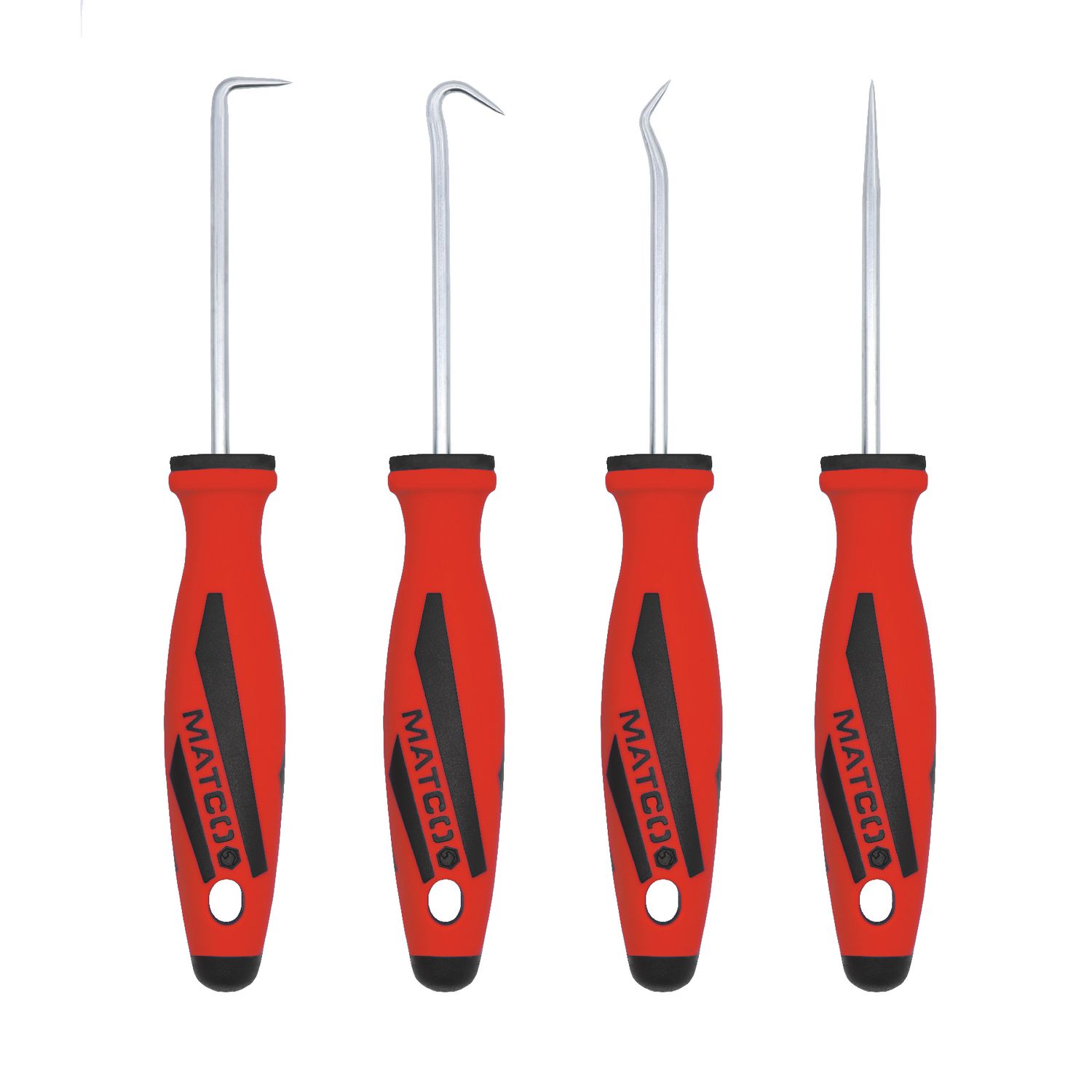 4 PIECE MINI HOOK AND PICK SET - RED HP4RC