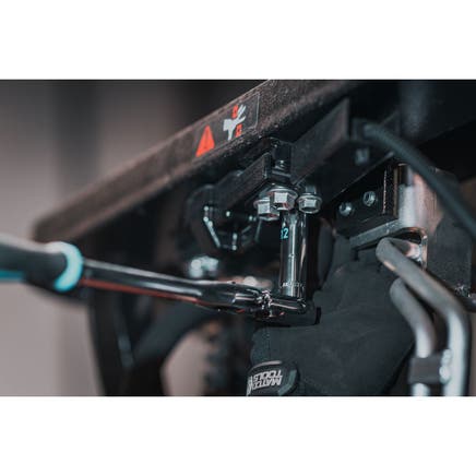 3/8" DRIVE 12-1/2" EIGHTY8 TOOTH LOCKING FLEX HEAD RATCHET WITH ERGO HANDLE - BLUE