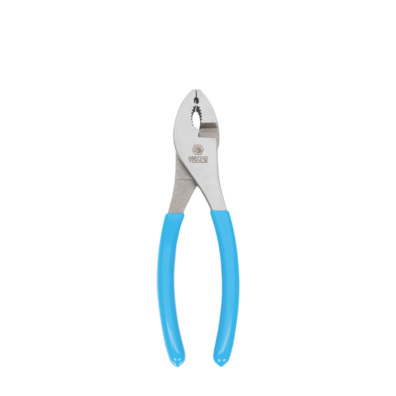 Pliers set, carbon steel and vinyl, blue, 3- to 4-inch mini with 8