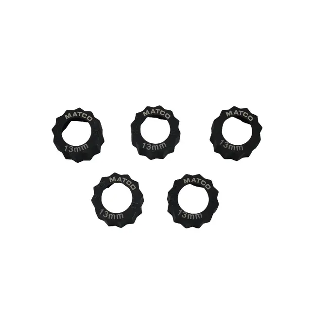 5 PIECE 13MM HEX GRIP EXTRACTOR RING