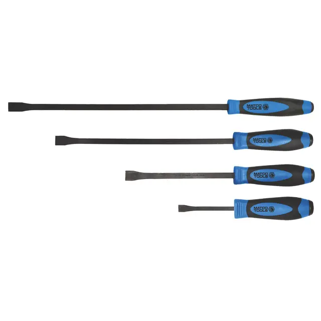 4 PIECE CURVED TIP PRY BAR SET - BLUE