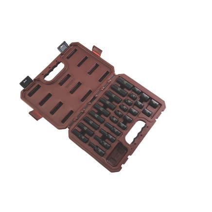 3/8" DRIVE 26 PIECE METRIC 6 POINT STANDARD AND DEEP ADV IMPACT SOCKET SET