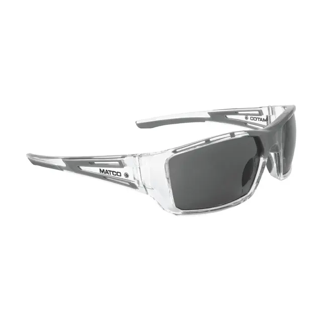 FORCEFLEX SAFETY GLASSES CLEAR FULL FRAME WITH SMOKE LENSES