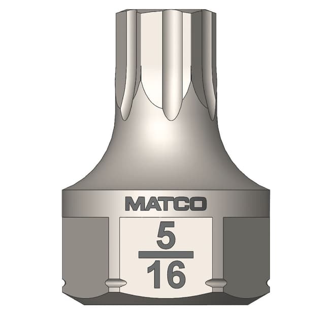 3/8" AND 17MM DUAL DRIVE SAE OPTI-GRIP HEX BIT 5/16"