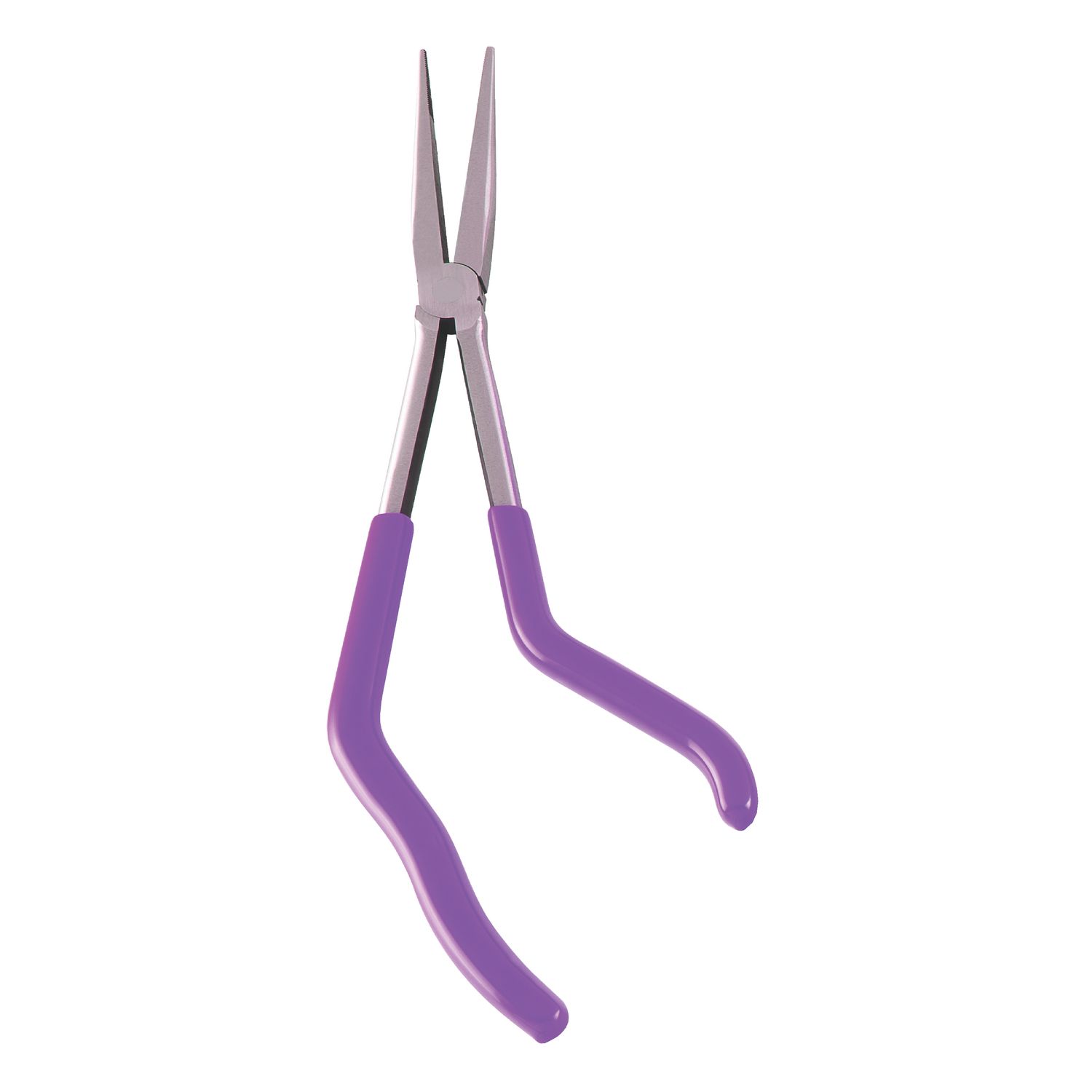 11 PURPLE LONG NOSE PLIERS, PISTOL GRIP PPGO11PP