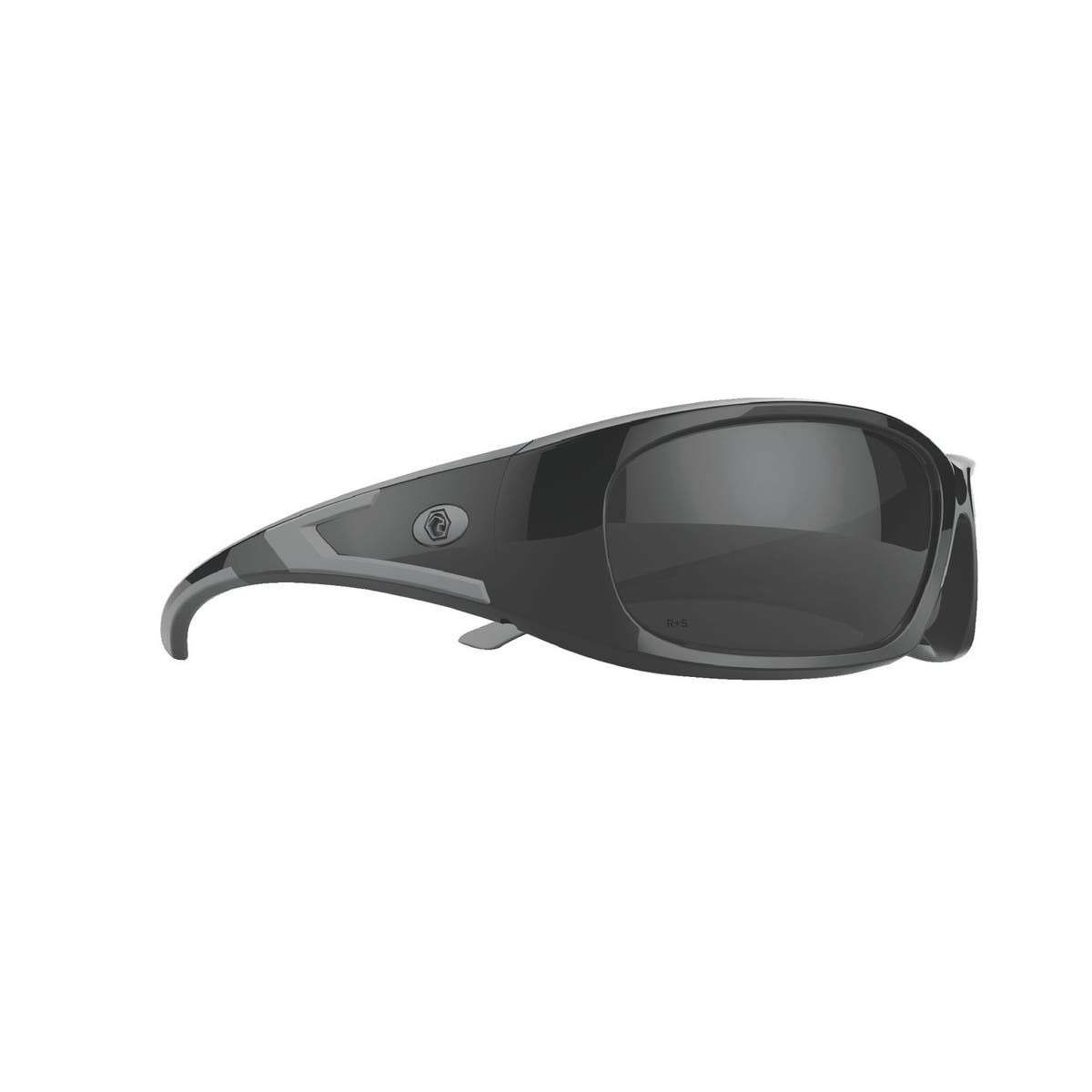 FORCEFLEX SAFETY GLASSES BLACK FULL FRAME WITH SILVER LENSES FF1SLV