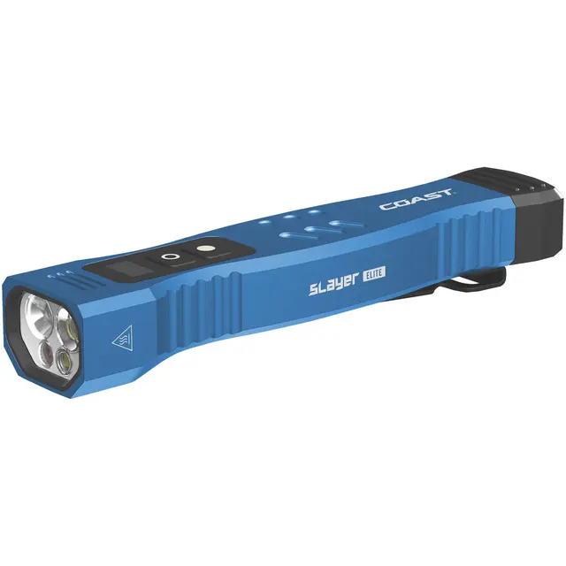 SLAY ELITE 1450 LUMENS RECHARGEABLE FLASHLIGHT - BLUE