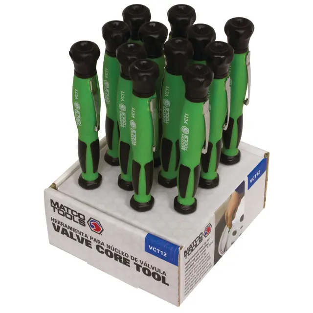 VALVE CORE DISPLAY CASE 12 PIECE