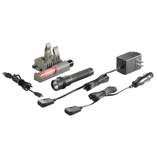 STREAMLIGHT STRION 615 LUMENS LED RECHARGEABLE FLASHLIGHT WITH PIGGYBACK CHARGER-BLACK