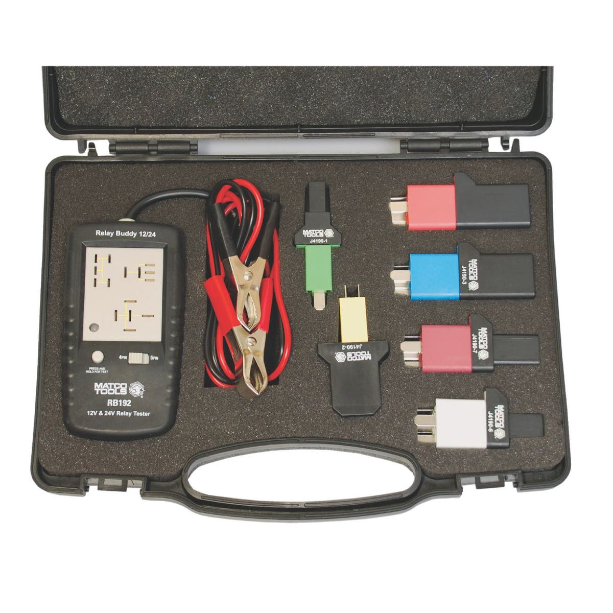 12/24V RELAY BUDDY PRO KIT WITH 6 TEST ADAPTERS RB193A Matco Tools