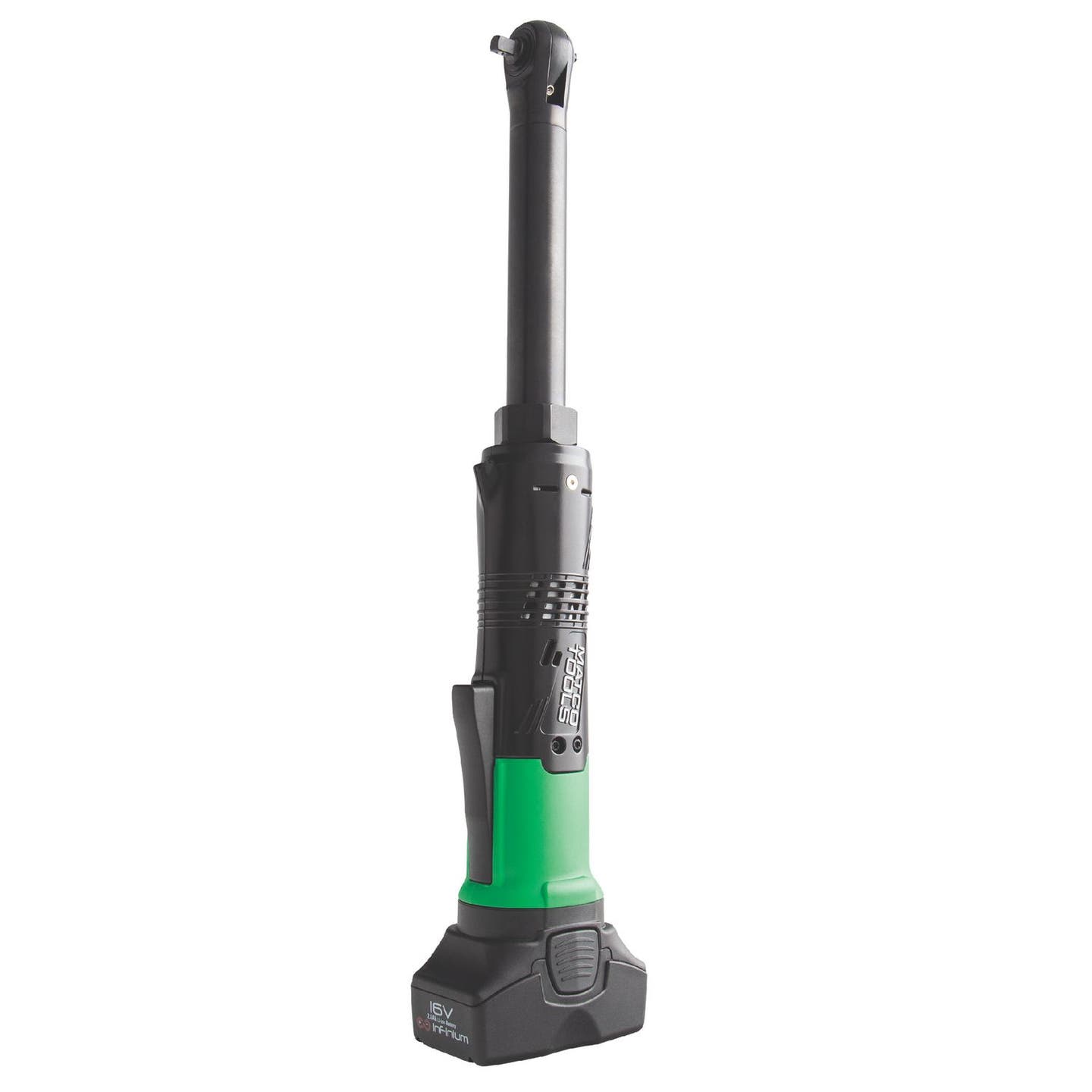 16V CORDLESS INFINIUM™ 1/4" DRIVE EXTENDED REACH RATCHET - GREEN