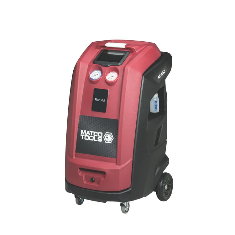 R1234YF TOUCHSCREEN AUTOMATIC RECOVERY MACHINE WITH DATABASE AND