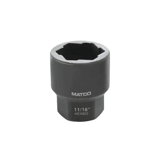 11/16" 3/8” DRIVE HEX GRIP IMPACT SOCKET
