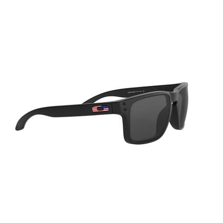 HOLBROOK™ MATTE BLACK AND USA FLAG WITH GRAY LENSES
