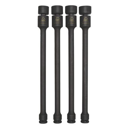 4 PIECE 3/8" DRIVE METRIC 6 POINT ADV IMPACT UNIVERSAL SOCKET EXTENSION SET