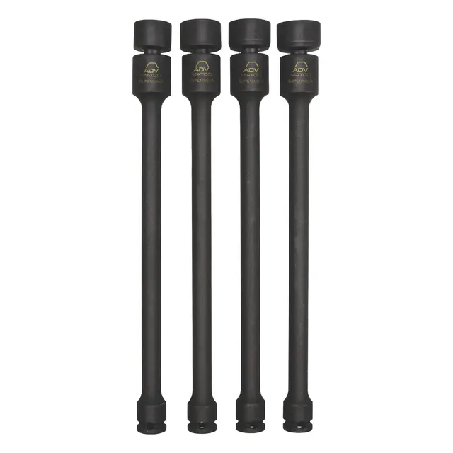 4 PIECE 3/8" DRIVE METRIC 6 POINT ADV IMPACT UNIVERSAL SOCKET EXTENSION SET