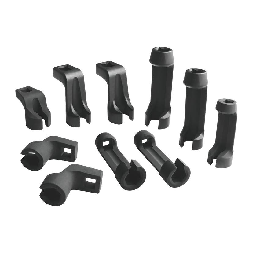 FLARE NUT SOCKET SET STRAIGHT & OFFSET (13MM, 14MM, 17MM, 19MM, 21MM