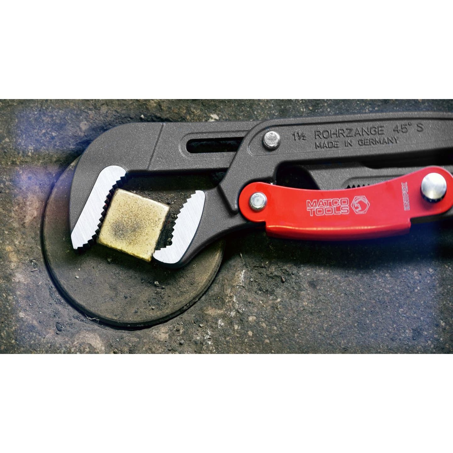 KNIPEX 22" SWEDISH PIPE WRENCH WITH QUICK ADJUSTMENT