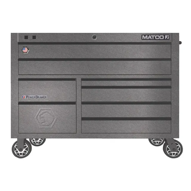 55" x 25" DOUBLE-BAY 2s SERIES TOOLBOX (SILVER VEIN/BLACK)