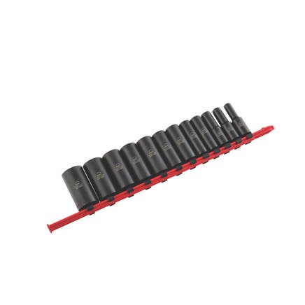 12 PIECE 3/8" DRIVE SAE 6 POINT ADV DEEP IMPACT SOCKET SET
