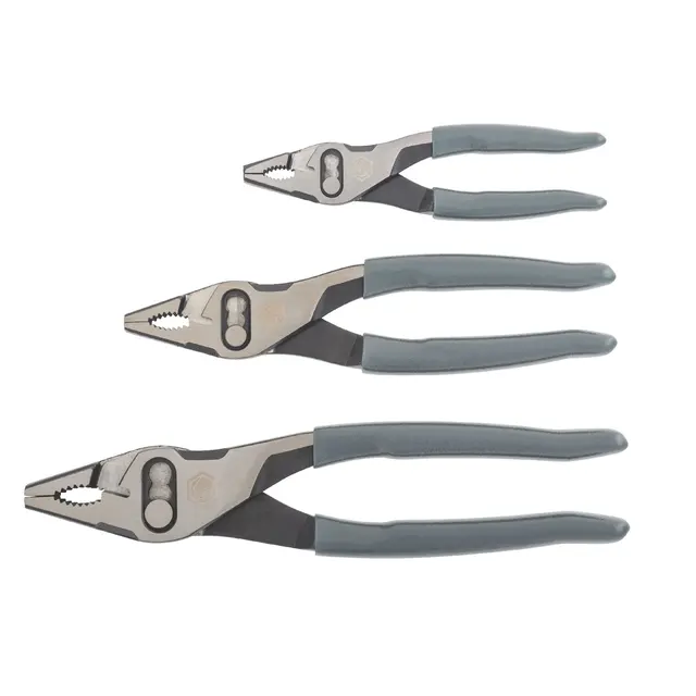 3 PIECE 3-POSITION PLIER SET - SHADOW GRAY