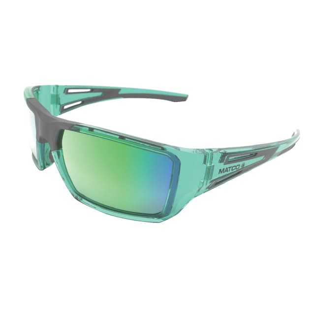 FORCEFLEX SAFETY GLASSES TEAL FULL FRAME WITH TEAL LENSES